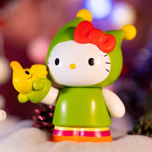Elfie, Greenie, Hello Kitty (V2), Greenie & Elfie, Hello Kitty, Unbox Industries, Pre-Painted