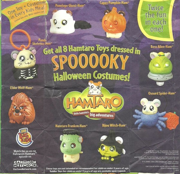 Ribon-chan (Witch-Ham), Tottoko Hamtaro, Burger King, Trading