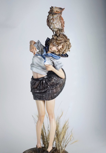 Girly and Animal Series [19171] (G&A.01 Owl with the wind), Original Character, Individual Sculptor, Garage Kit, 1/7