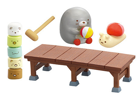 Mogura, Neko, Nisetsumuri, Penguin?, Shirokuma, Tokage, Tonkatsu, Sumikko Gurashi, Re-Ment, Trading