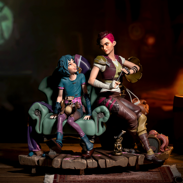 Jinx, Vi (Powder & Vi Statue), Arcane: League Of Legends, Pure Arts, Pre-Painted, 1/6