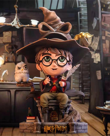 Harry Potter, Hedwig (Sorting Hat Harry Potter), Harry Potter And The Philosopher's Stone, Individual Sculptor, Pre-Painted