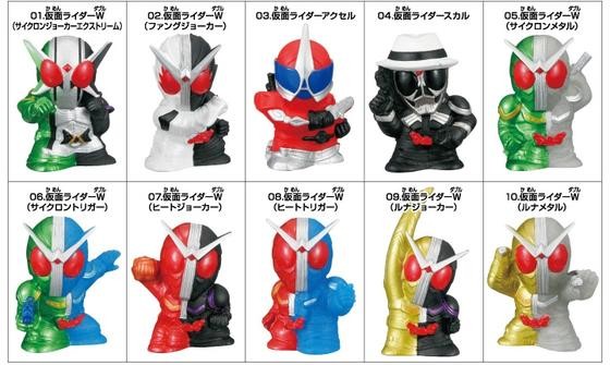 Kamen Rider Accel, Kamen Rider W, Bandai, Trading