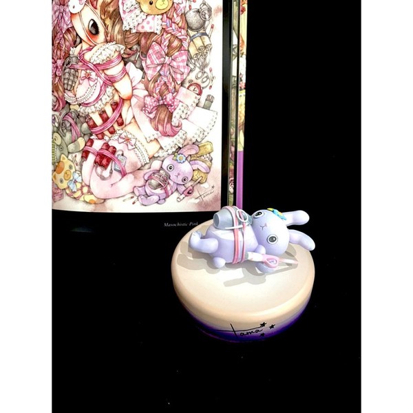 Masochistic Pink (Rabbit), Original, Vanilla Gallery, Pre-Painted