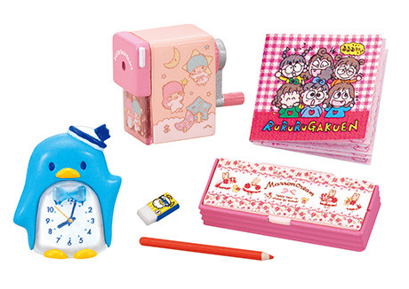 Ahiru no Pekkle, Chie, Kiki, Lala, Maiko, Marron Cream, Naomi, Terumi, Tomo, Tuxedo Sam, Yoshiko, Sanrio Characters, Re-Ment, Trading