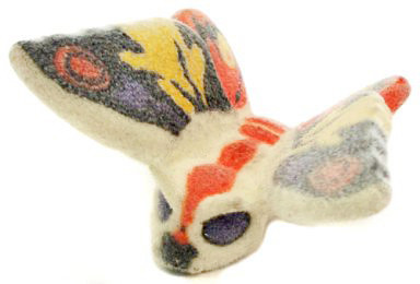 Mothra (Flocked), Gojira, Mothra, King Ghidorah Daikaijuu Soukougeki, Bandai, Trading