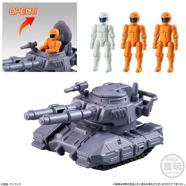 Type 61 Tank & 3 Pilots, Kidou Senshi Gundam, Bandai, Trading, 4549660338376