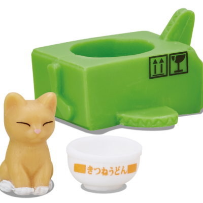 Cat and Cardboard Tank, Miniature [4905040613677] (Socks Cat (Brown) and Carboard Plane (Handle with care)), Epoch, Trading, 4905040613677