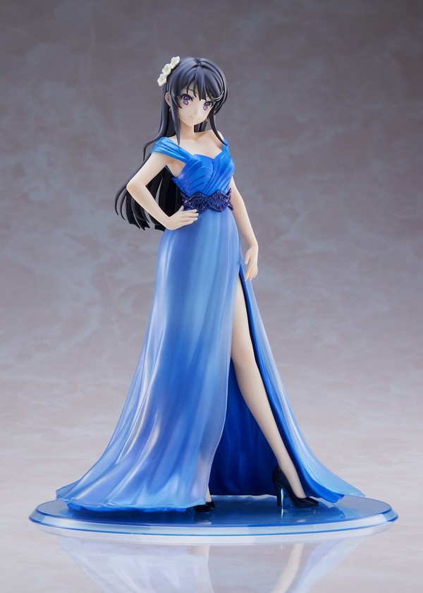 Sakurajima Mai (Color Dress), Seishun Buta Yarou Wa Bunny Girl Senpai No Yume Wo Minai, Aniplex, Wing, Pre-Painted, 1/7, 4534530740755