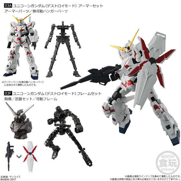 RX-0 Unicorn Gundam (Destroy Mode), Bandai, Trading