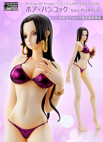 Hancock Boa (Portrait Of Pirates Limited Boa Hancock Purple Bikini), One Piece, MegaHouse, Pre-Painted, 1/8