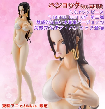 Hancock Boa (Portrait Of Pirates Limited Boa Hancock White Bikini), One Piece, MegaHouse, Pre-Painted, 1/8