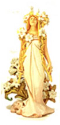 Alphonse Mucha Figure Museum, Candy Toy [205887] (Le Lys Full Color), Kaiyodo, Takara, Trading