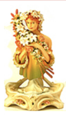 Alphonse Mucha Figure Museum, Candy Toy [205888] (Le Fleur Full Color), Kaiyodo, Takara, Trading