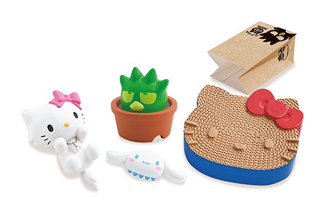 Badtz-Maru, Charmmy Kitty, Cinnamoroll, Hello Kitty, Pandaba, Hello Kitty, Re-Ment, Trading