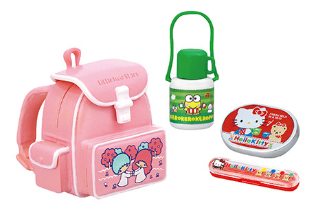 Den Den, Hasunoue Keroppi, Hello Kitty, Kiki, Lala, Teru Teru, Tiny Chum, Sanrio Characters, Re-Ment, Trading