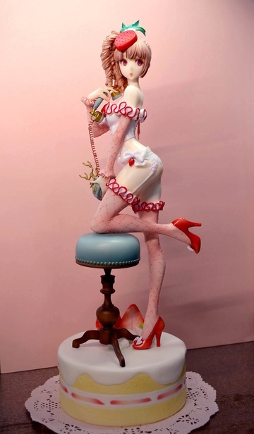Strawberry Short Bustier-chan, Art By ERIMO, Individual sculptor, Garage Kit, 1/7