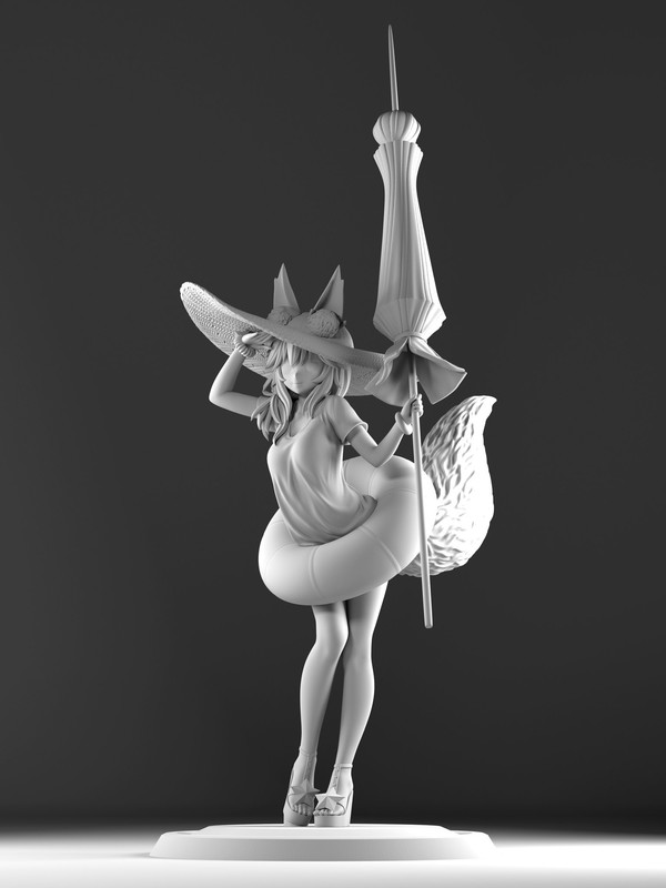 Tamamo no Mae (Mizugi Lancer), Fate/Grand Order, Mopycat, Garage Kit, 1/7