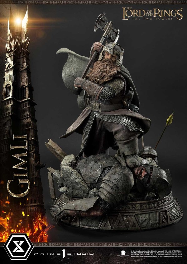 Gimli, Uruk-hai, Lord Of The Rings: The Two Towers, Prime 1 Studio, Pre-Painted, 1/4