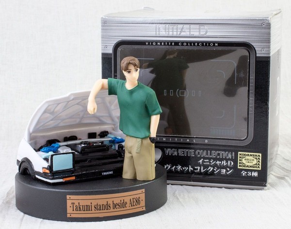 Fujiwara Takumi (Takumi stands beside AE86), Initial D, SEGA, Pre-Painted