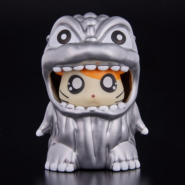 Gojira, Hamutarou (SilColor), Gojira, Tottoko Hamtaro, Bandai, Pre-Painted