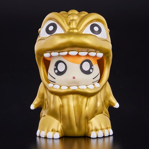 Gojira, Hamutarou (Gold Color), Gojira, Tottoko Hamtaro, Bandai, Pre-Painted