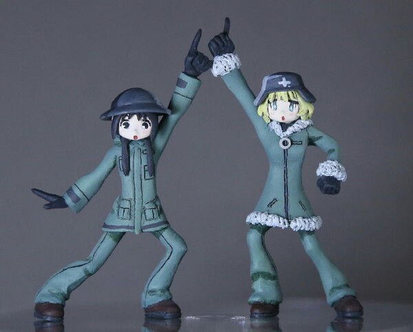 Chito, Yuuri (A Set), Shoujo Shuumatsu Ryokou, Sumedaka, Garage Kit, 1/35