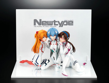 Ayanami Rei, Makinami Mari Illustrious, Souryuu Asuka Langley (Asuka, Rei, Mari Newtype CoNewtype Special Set), Evangelion: 3.0+1.0, Kadokawa, Pre-Painted, 1/8