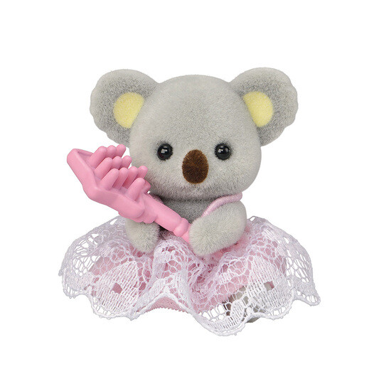 Koala Baby (sitting) And Hairbrush, Sylvanian Families, Epoch, Trading