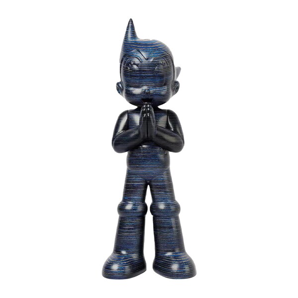 Atom (Wooden, Greeting, Horizontal Blue), Tetsuwan Atom, Toy Qube, Pre-Painted