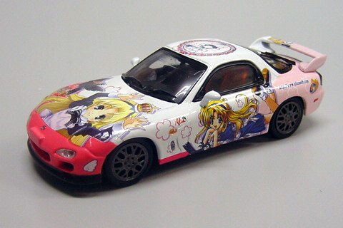 Alice-chan, Dark Alice, Yukichi (Alice RX-7 20th Anniversary Special), KYOSHO Alice Motors, Aizu Project, Pre-Painted, 1/43, 4528403002613