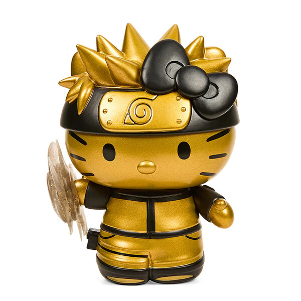 Hello Kitty, Uzumaki Naruto (Charge, Black and Gold), Hello Kitty, Naruto Shippuuden, Kidrobot, Pre-Painted