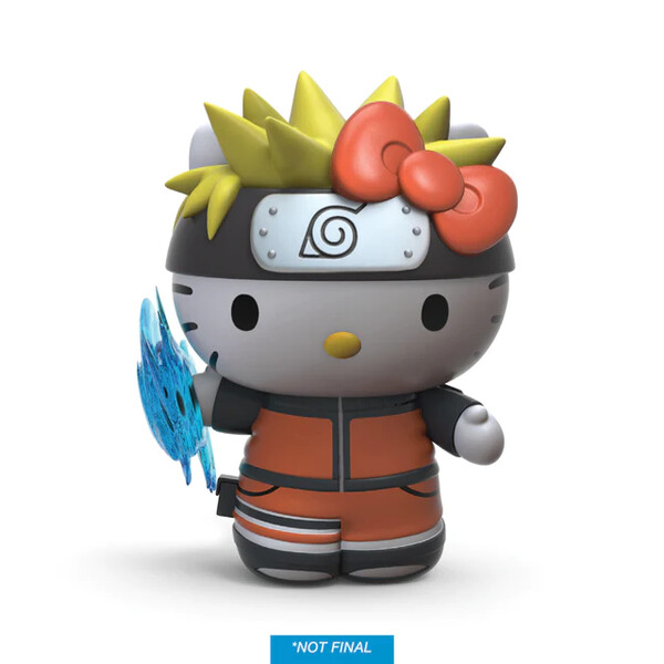 Hello Kitty, Uzumaki Naruto (Charge), Hello Kitty, Naruto Shippuuden, Kidrobot, Pre-Painted