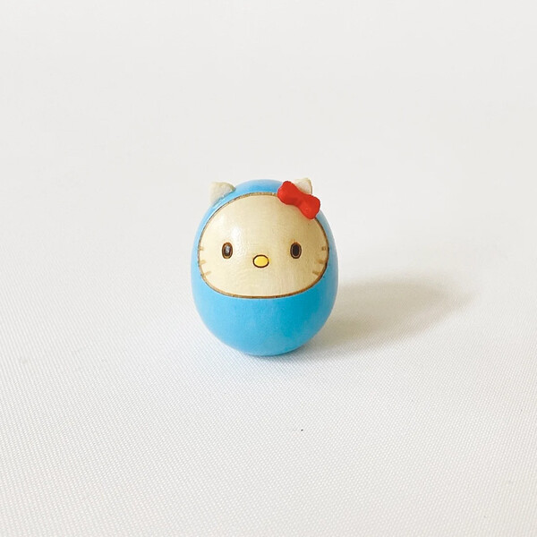 Hello Kitty (Light Blue), Sanrio Characters, Usaburo Kokeshi, Pre-Painted