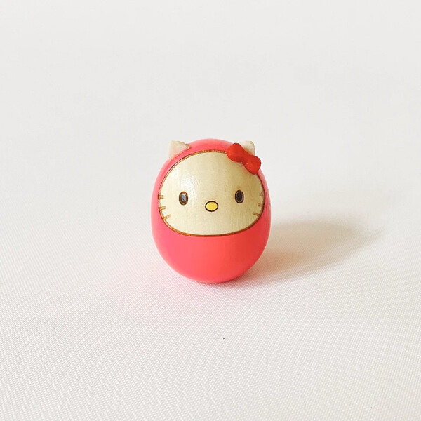 Hello Kitty (Pink), Sanrio Characters, Usaburo Kokeshi, Pre-Painted