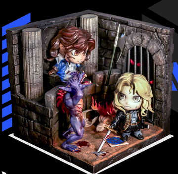 Adrian Tepes, Richter Belmont (003 Alucard vs Richter Belmont), Castlevania, Castlevania 2, Figurama Collectors, Pre-Painted