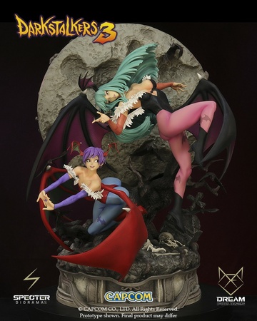 Lilith Aensland, Morrigan Aensland (Morrigan & Lilith), Darkstalkers, Vampire Hunter, Unknown, Pre-Painted, 1/6