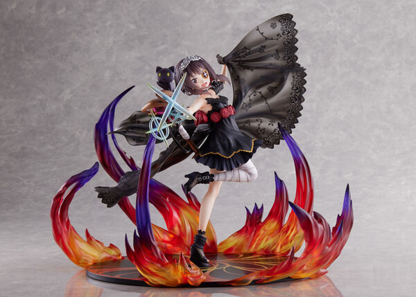 Chomusuke, Megumin (Black Rose Dress), Kono Subarashii Sekai Ni Shukufuku O!, FuRyu, Pre-Painted, 1/7, 4580736409545