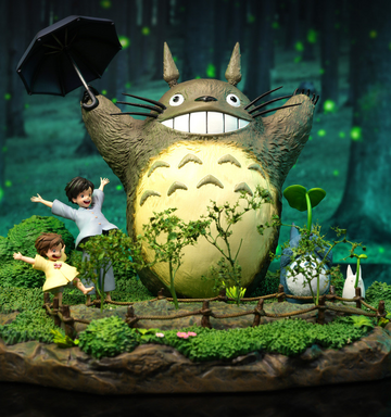 Mei Kusakabe, Satsuki Kusakabe, Totoro Chibi, Totoro Chuu, Totoro O (Memories of a Midsummer Night), My Neighbor Totoro, Individual Sculptor, Pre-Painted