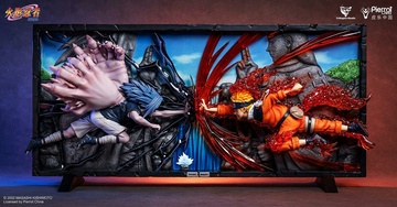 Uchiha Sasuke, Uzumaki Naruto (Naruto vs Sasuke at The Valley of The End Mural Statue), Naruto, Unknown, Pre-Painted, 1/6