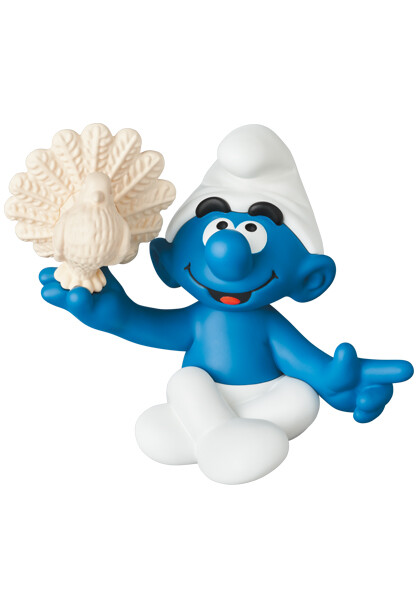 Smurf (with Bird), The Smurfs, Medicom Toy, Pre-Painted, 4530956157429