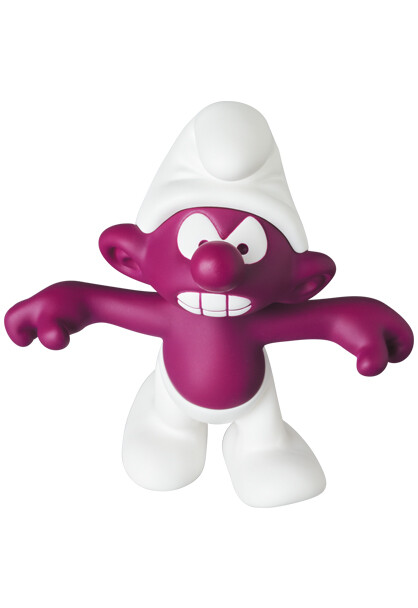 Black Smurf (Purple), The Smurfs, Medicom Toy, Pre-Painted, 4530956157375