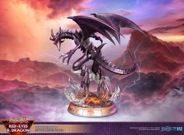 Red Eyes Black Dragon (Purple Edition), Yu-Gi-Oh! Duel Monsters, First 4 Figures, Pre-Painted