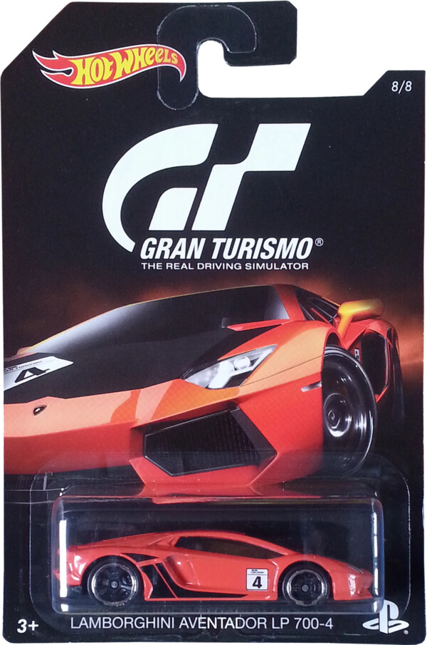 Lamborghini Aventador LP 700-4, Gran Turismo, Mattel, Pre-Painted, 1/64