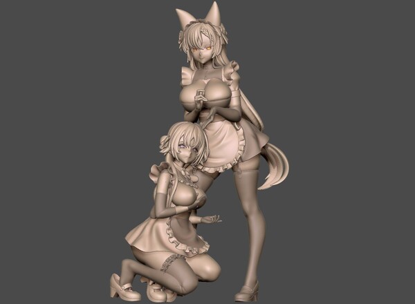 Maid Elena & Sariel, Original, GS Juukou, Garage Kit
