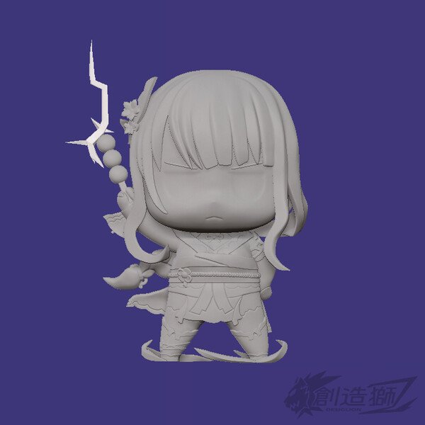 Raiden Shogun, Genshin Impact, Desiglion, Garage Kit