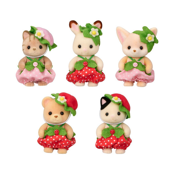 Atsumare! Aka-chan Set -Ichigo- [227574] (Shima Neko no Apricot), Sylvanian Families, Epoch, Action/Dolls