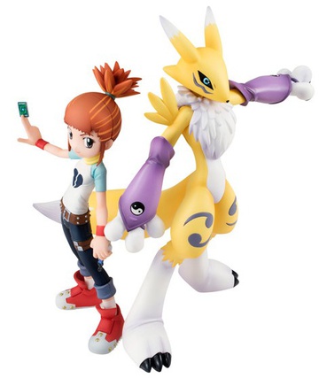 Renamon, Ruki Makino (Makino Ruki & Renamon), Digimon Tamers, MegaHouse, Pre-Painted