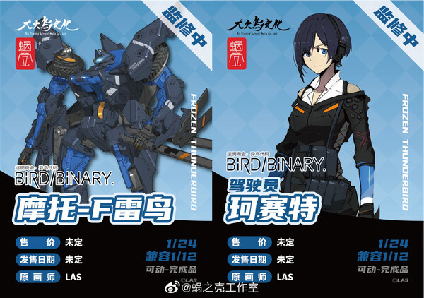 Jiashi Yuan-ke Sai Te, BIRD/BINARY, Snail Shell, Action/Dolls, 1/24