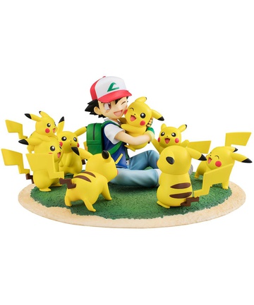 Pikachu, Satoshi (Satoshi with Pikachu Pikachu ga Ippai), Pokemon, MegaHouse, Pre-Painted